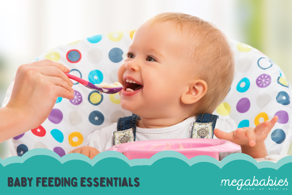 Baby Feeding Essentials - Red White & Denim