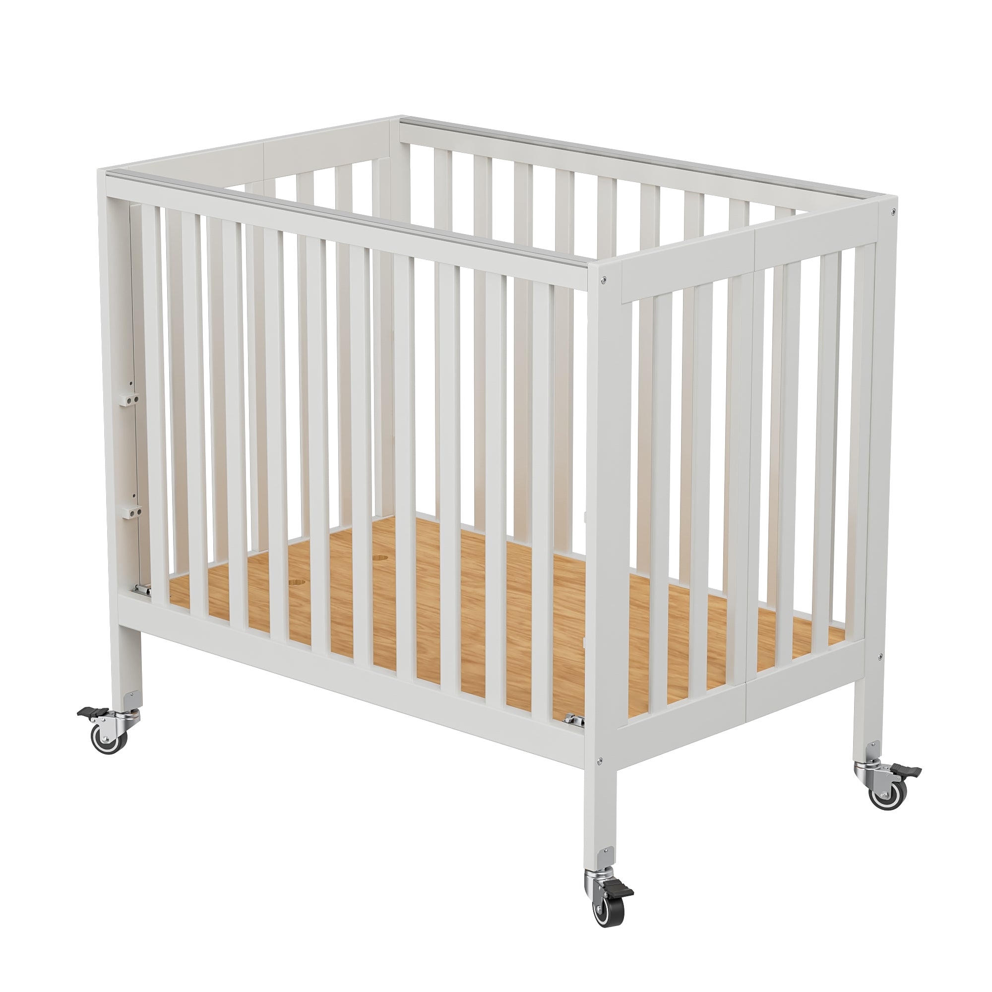 Fizzy 3 Level Flat Portable Crib Free 3 Mattress