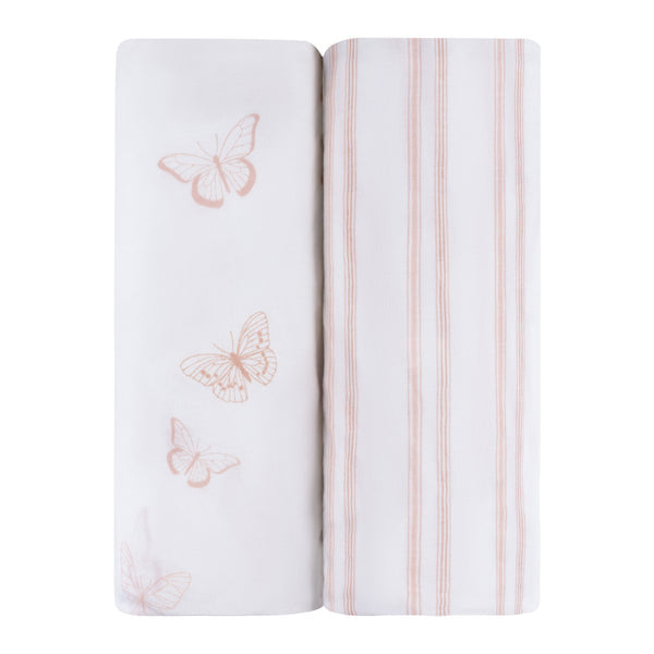 Ely's & Co. Cotton Bassinet Sheet - 2 Pack