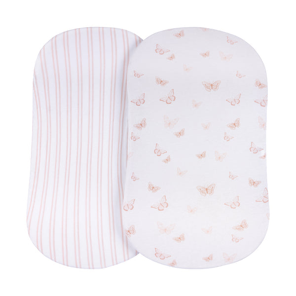 Ely's & Co. Cotton Bassinet Sheet - 2 Pack