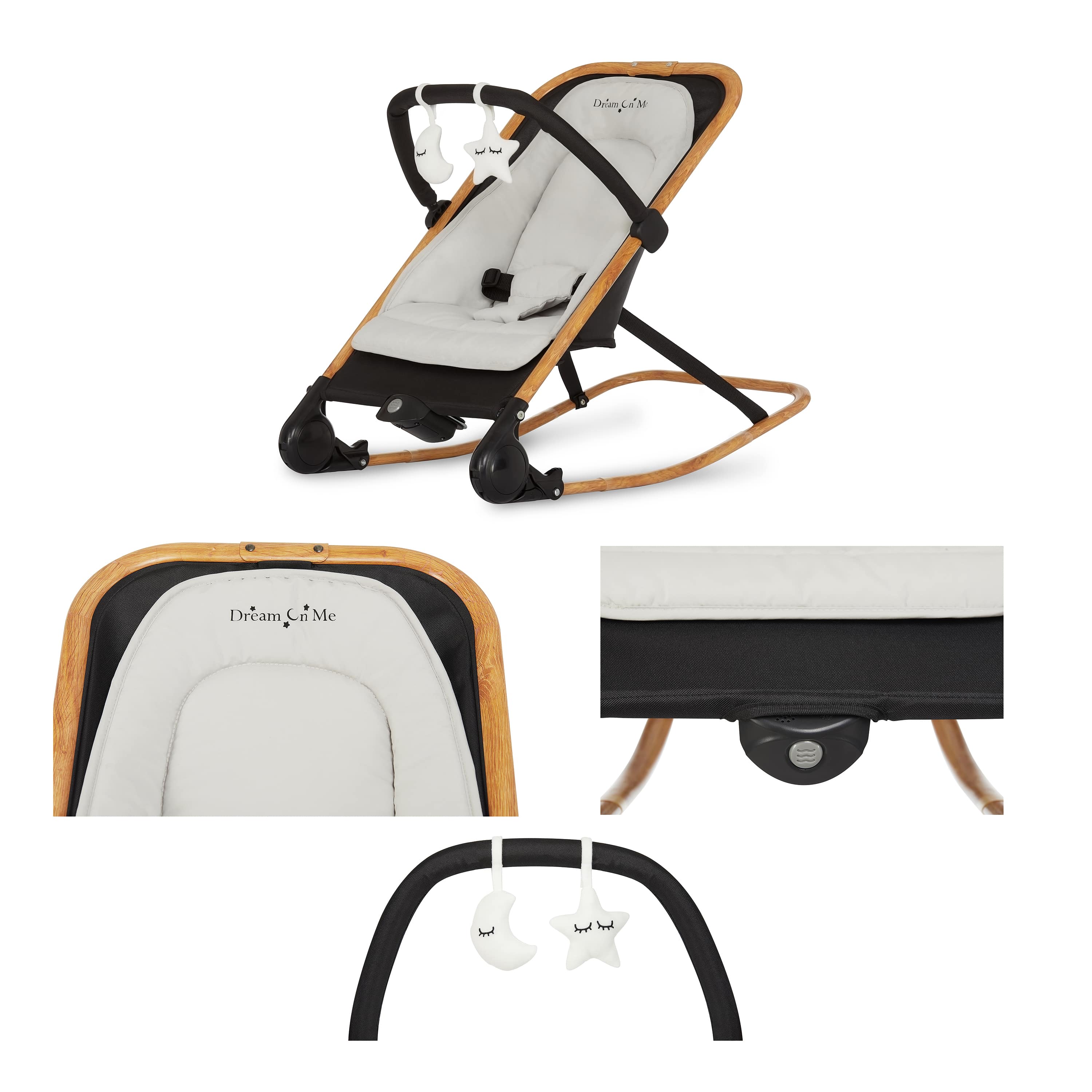 Dream On Me Rock With Me 2-in-1 Rocker And Stationary Seat