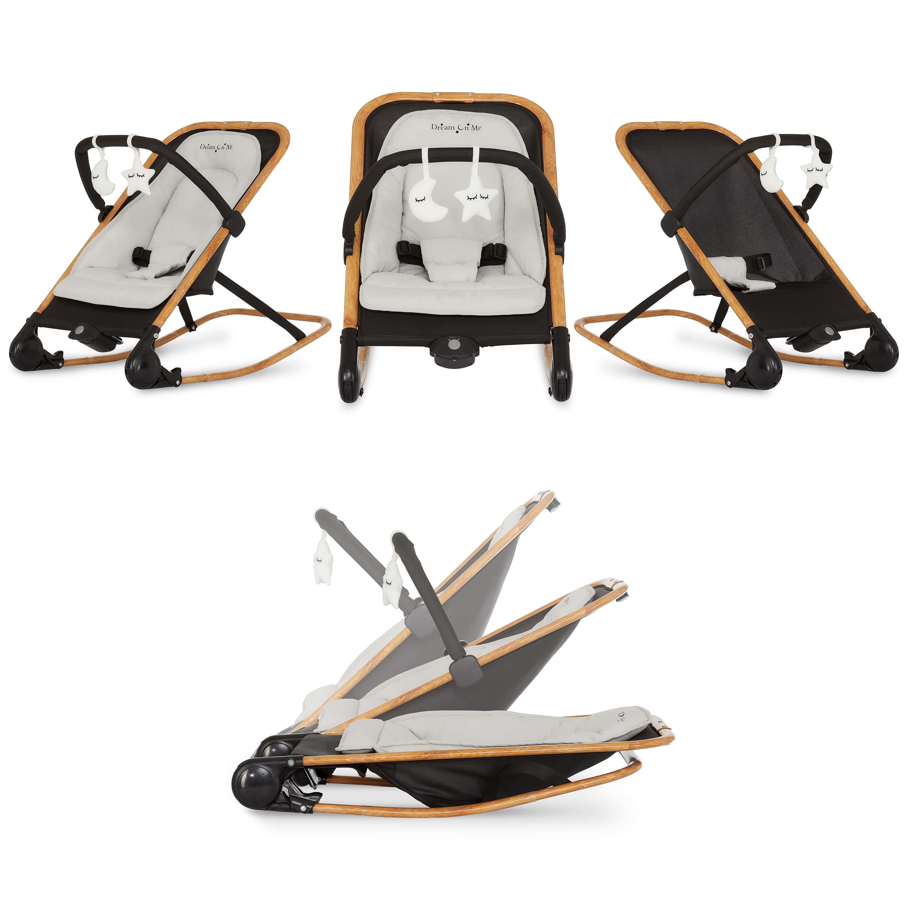 Dream On Me Rock With Me 2-in-1 Rocker And Stationary Seat