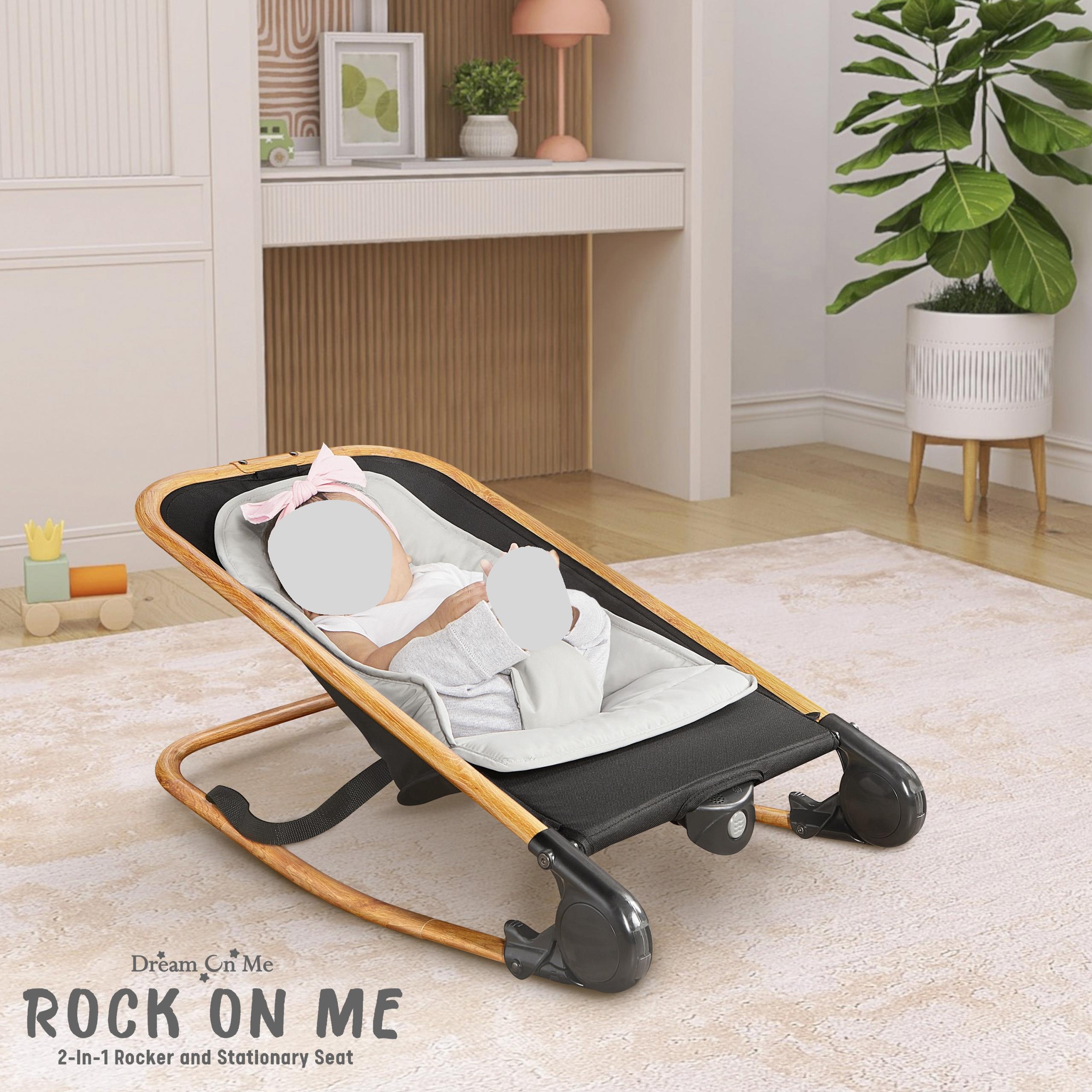 Dream On Me Rock With Me 2-in-1 Rocker And Stationary Seat