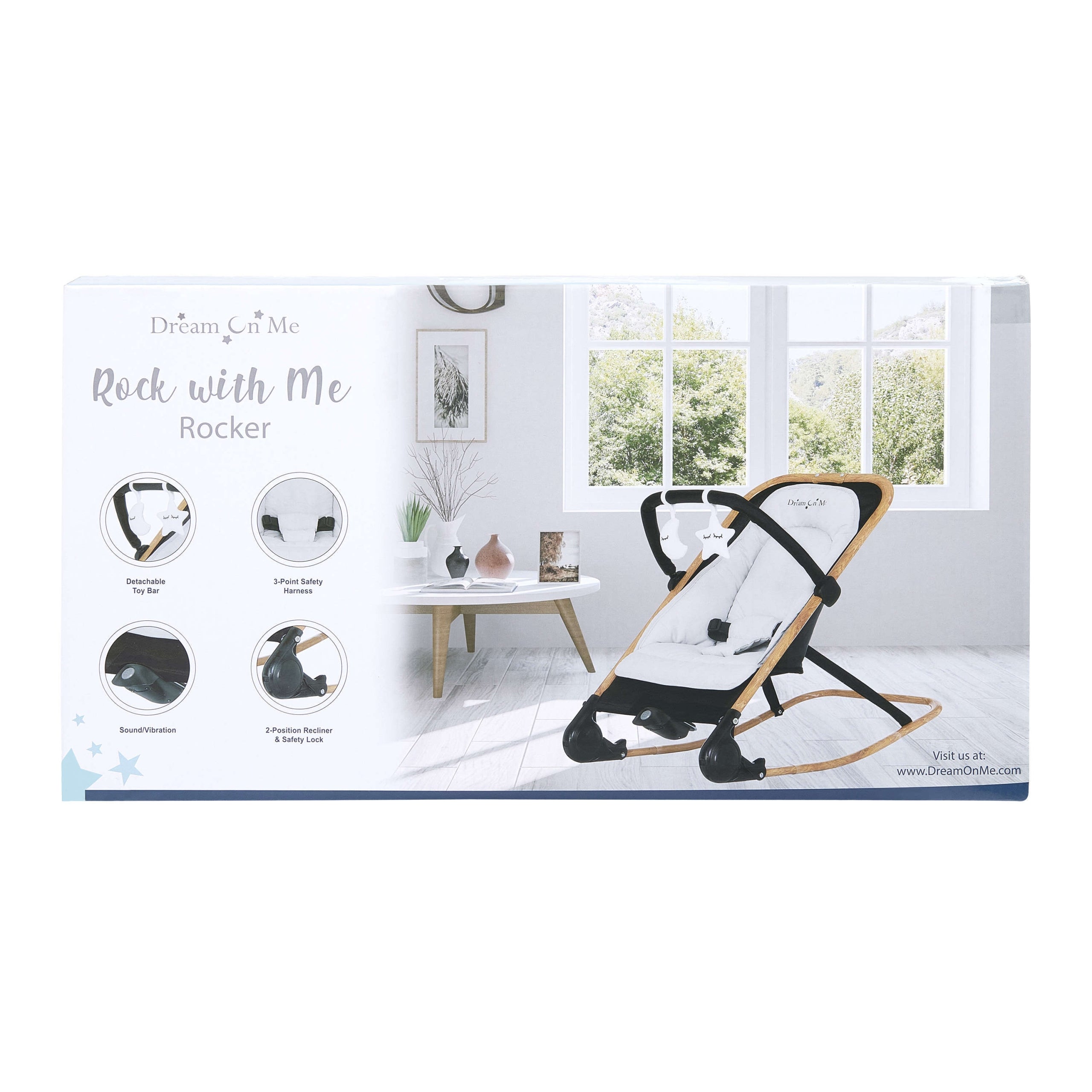 Dream On Me Rock With Me 2-in-1 Rocker And Stationary Seat