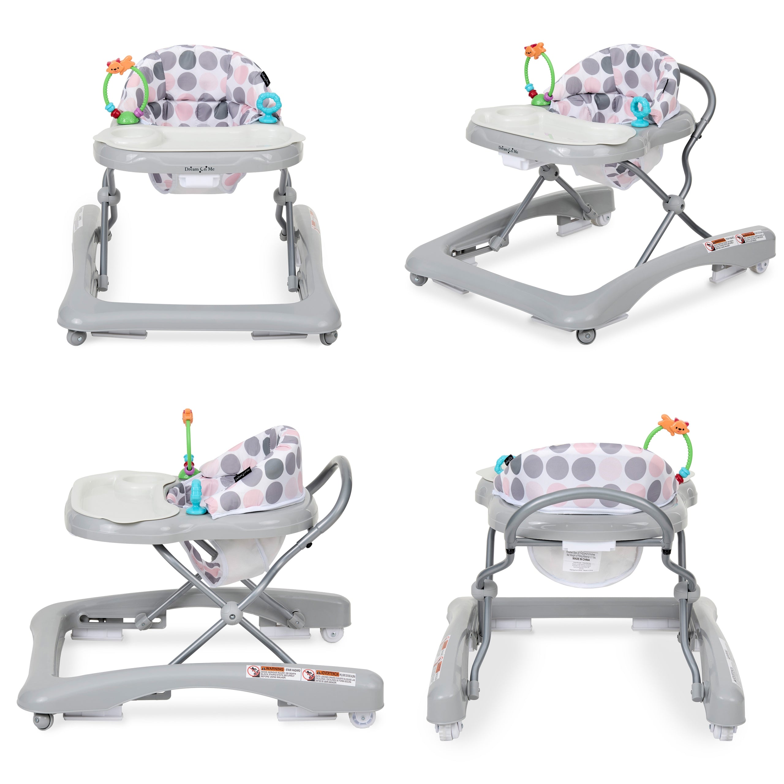 Dream On Me Mia Foldable Baby Walker