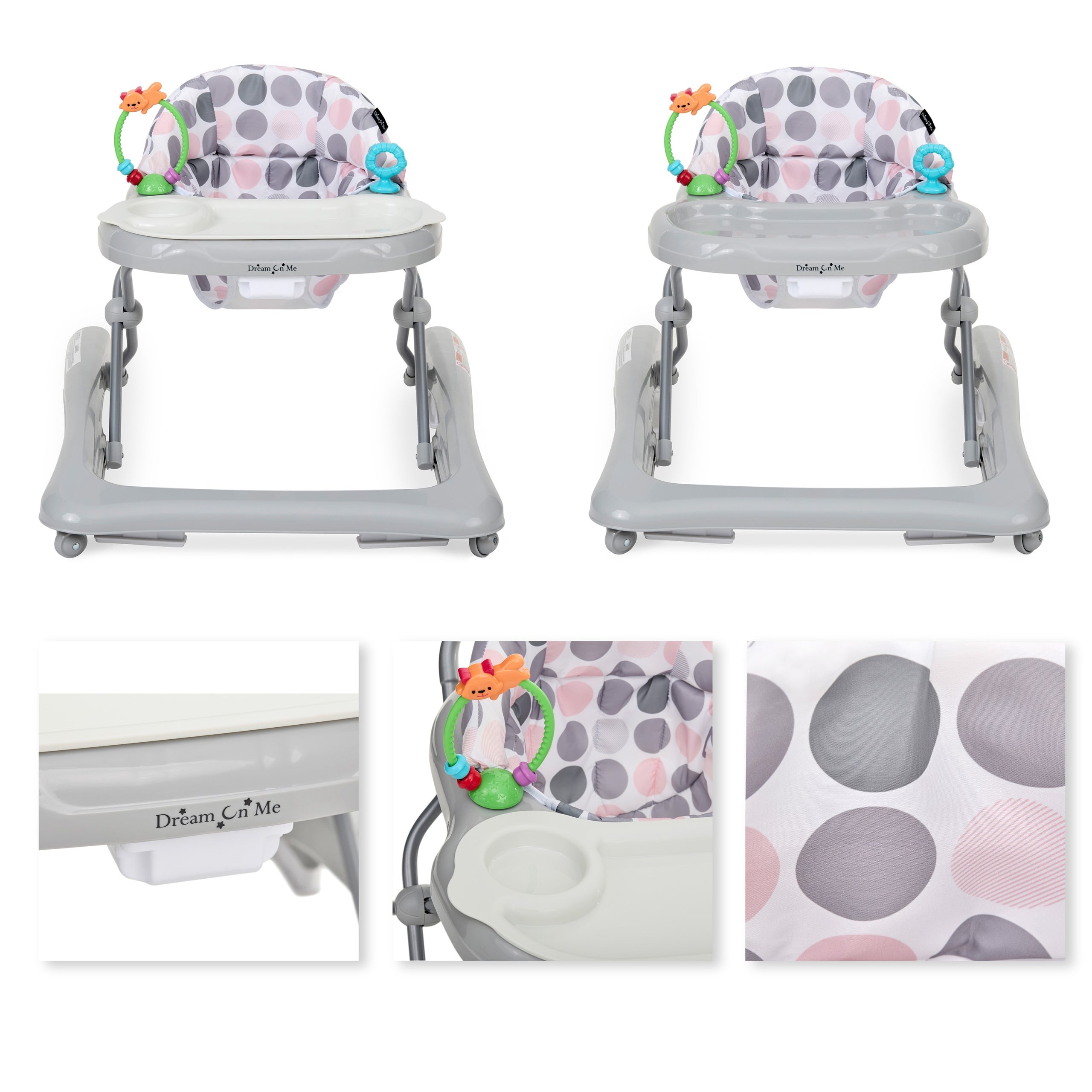 Dream On Me Mia Foldable Baby Walker