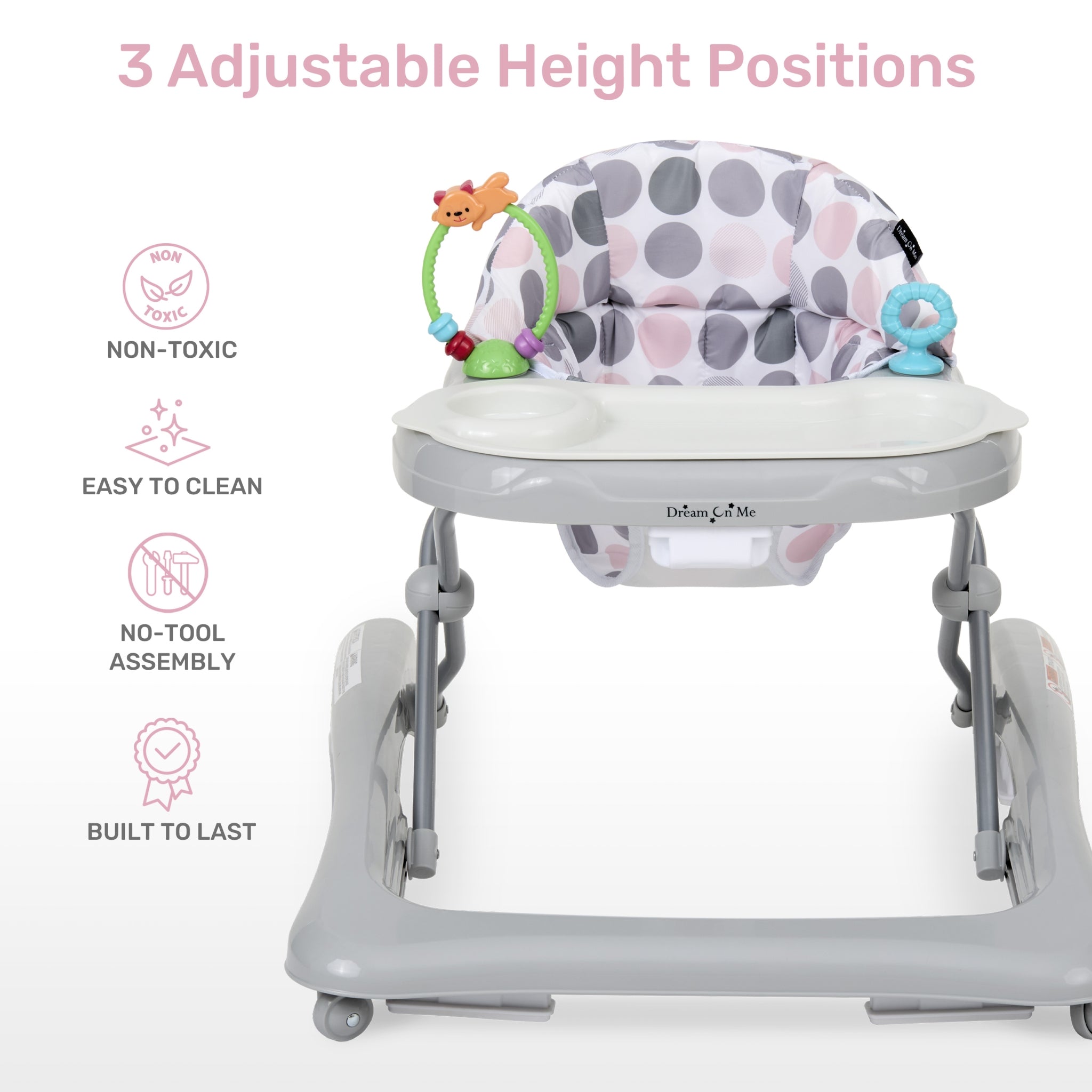 Dream On Me Mia Foldable Baby Walker