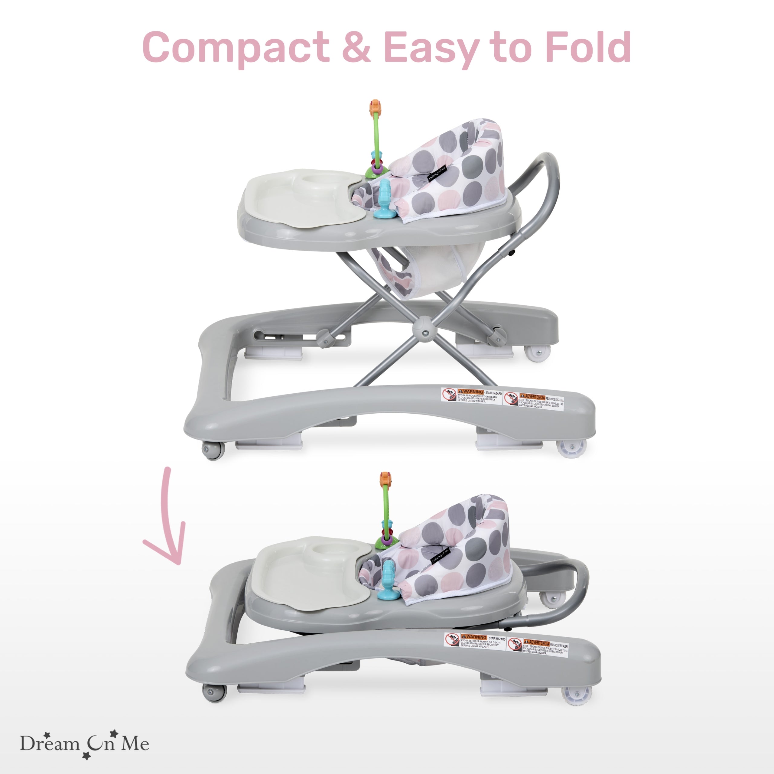 Dream On Me Mia Foldable Baby Walker