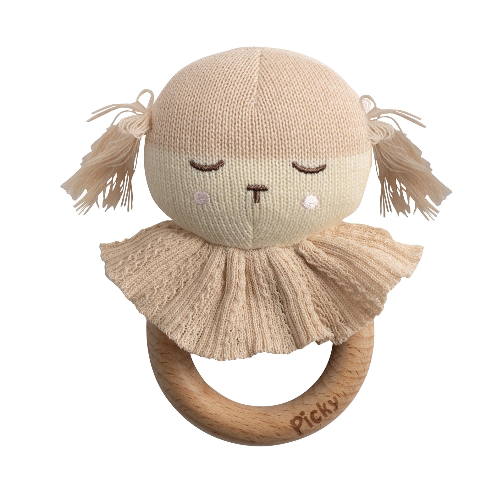 Picky Knitted Doll Rattle Toy