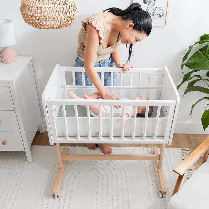 Comfy Cubs Wooden Bassinet Bedside Sleeper