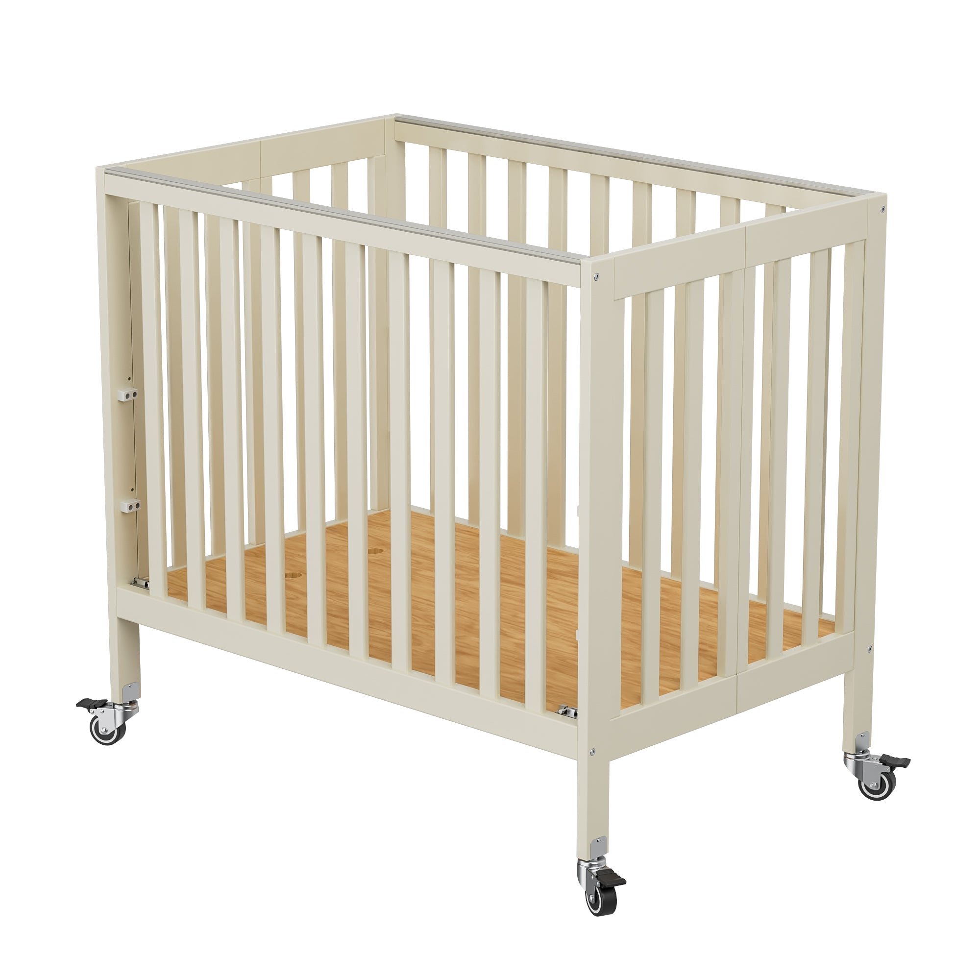 Fizzy 3 Level Flat Portable Crib Free 3 Mattress