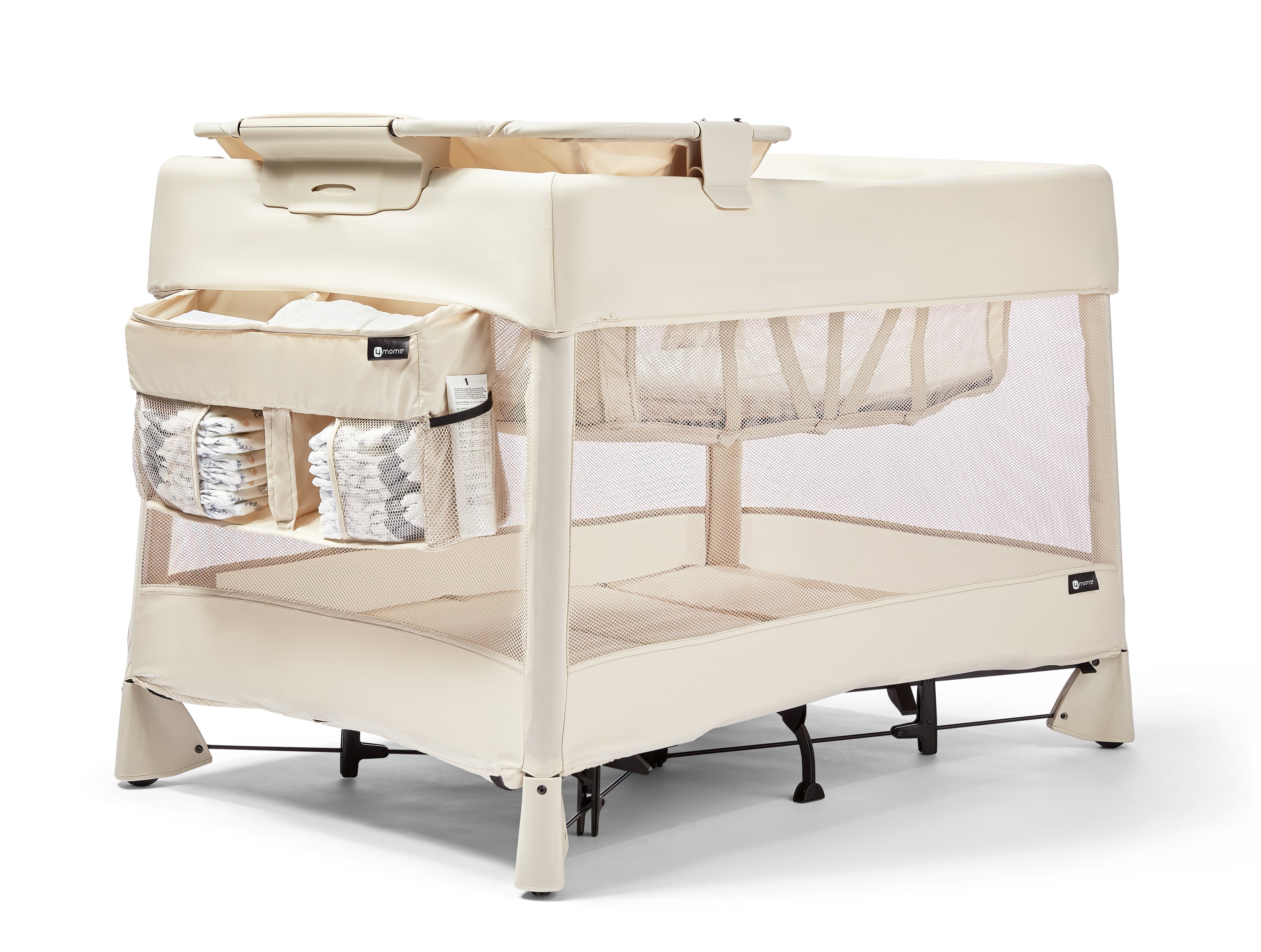 4moms Breeze Plus Playard with Bassinet and Baby Changing Station