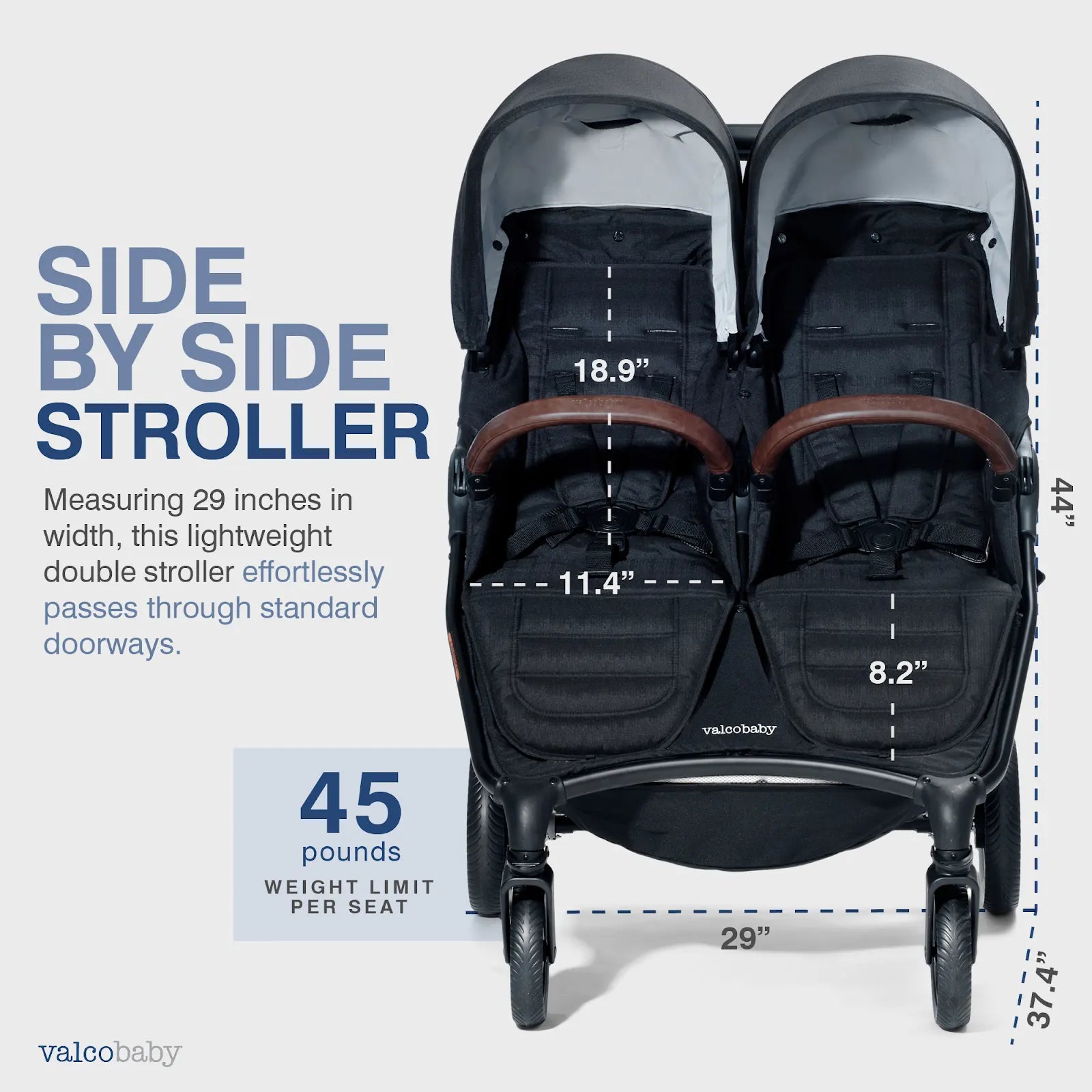 Valco Baby Duo Trend Double Stroller Sport Edition