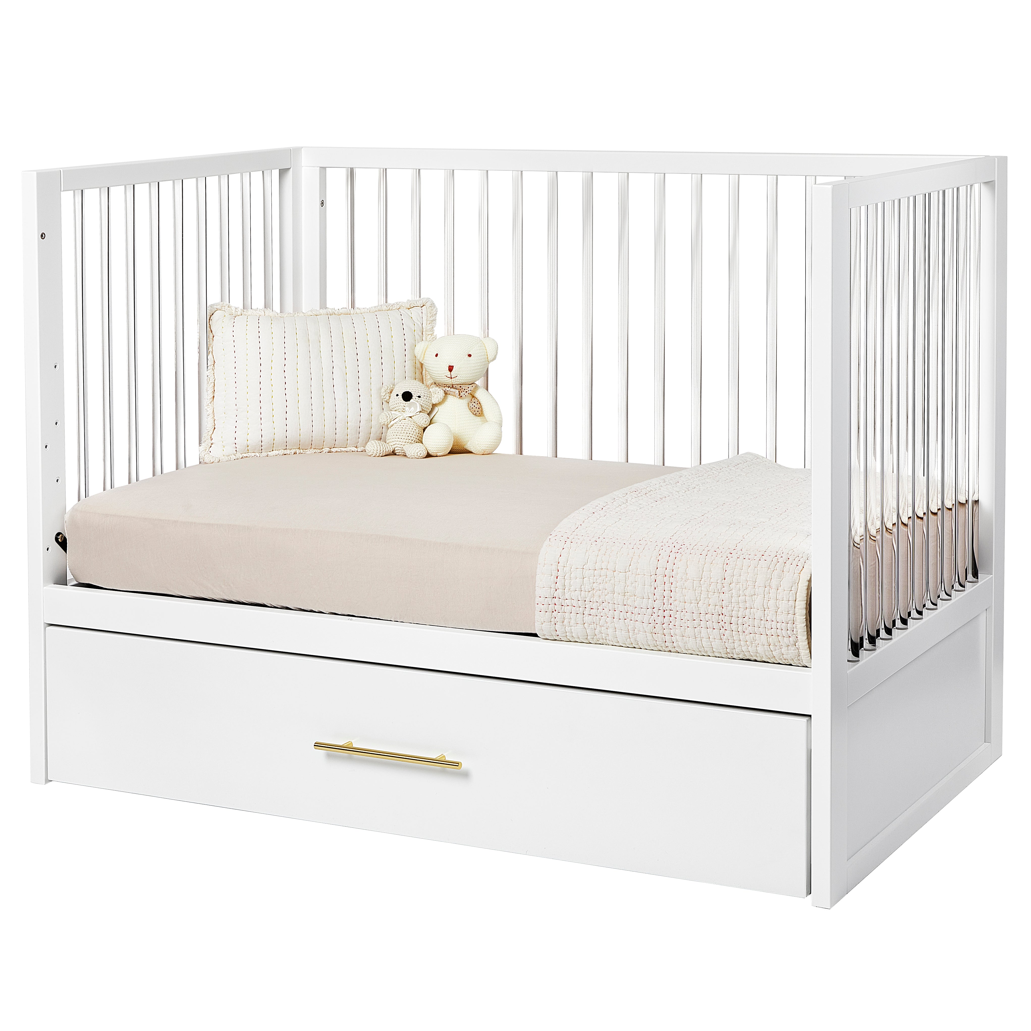 Crib size trundle bed on sale