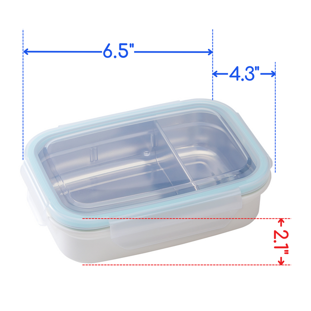 Innobaby Keepin' Fresh Stainless Divided Snack Or Lunch Box With Lid - 19oz.