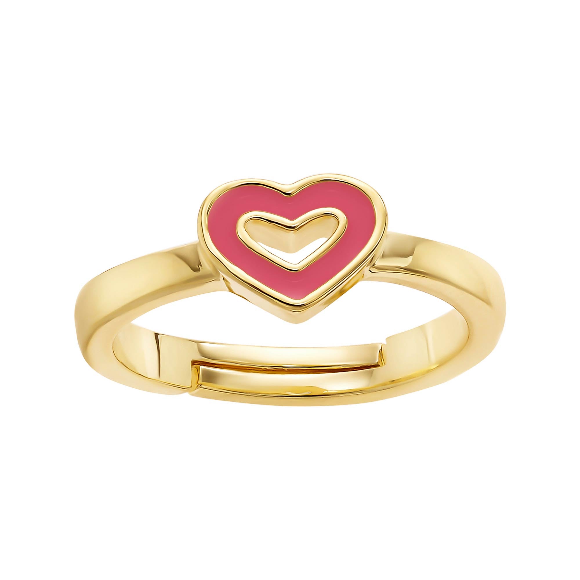 Cameo Collection Enamel Outline Heart Ring