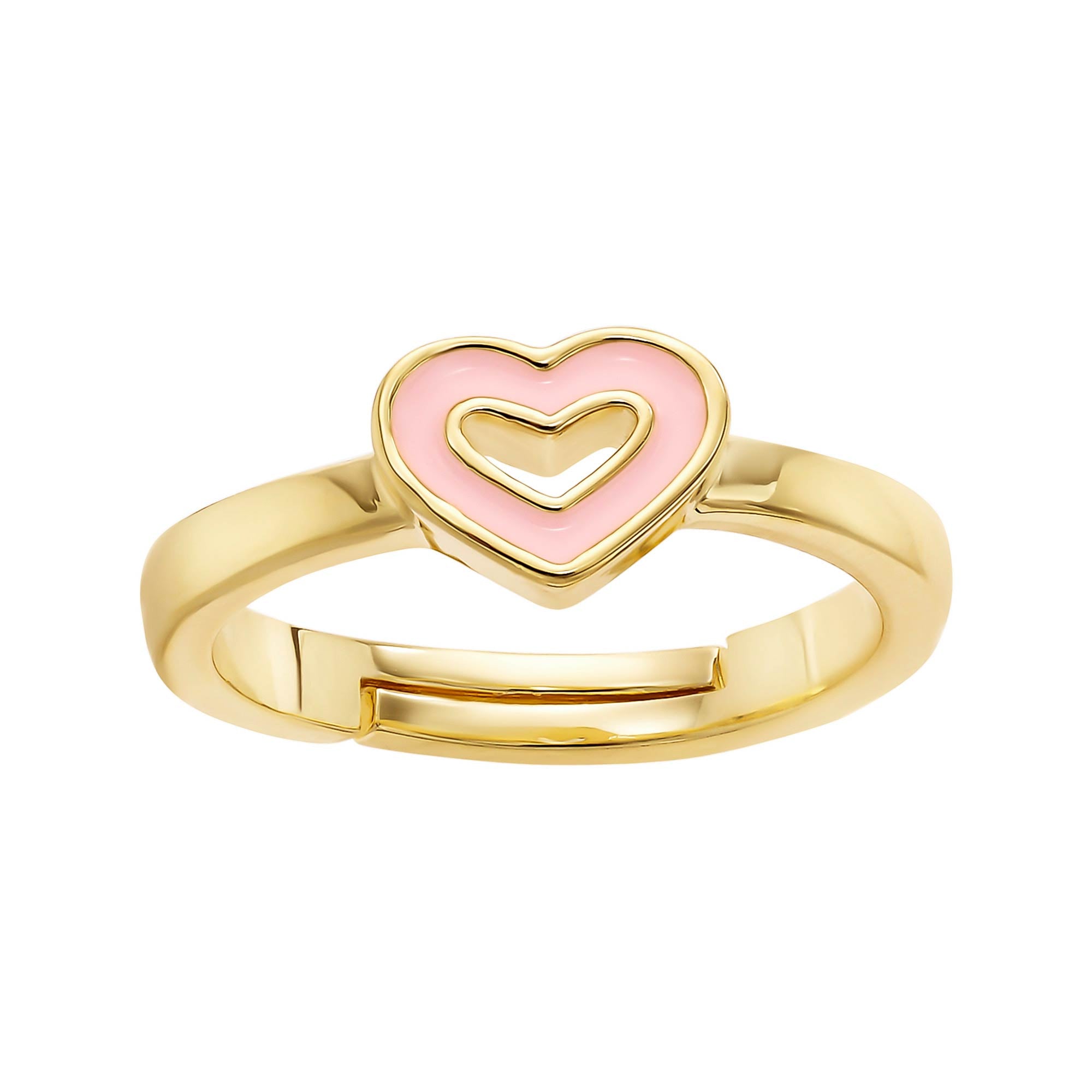 Cameo Collection Enamel Outline Heart Ring