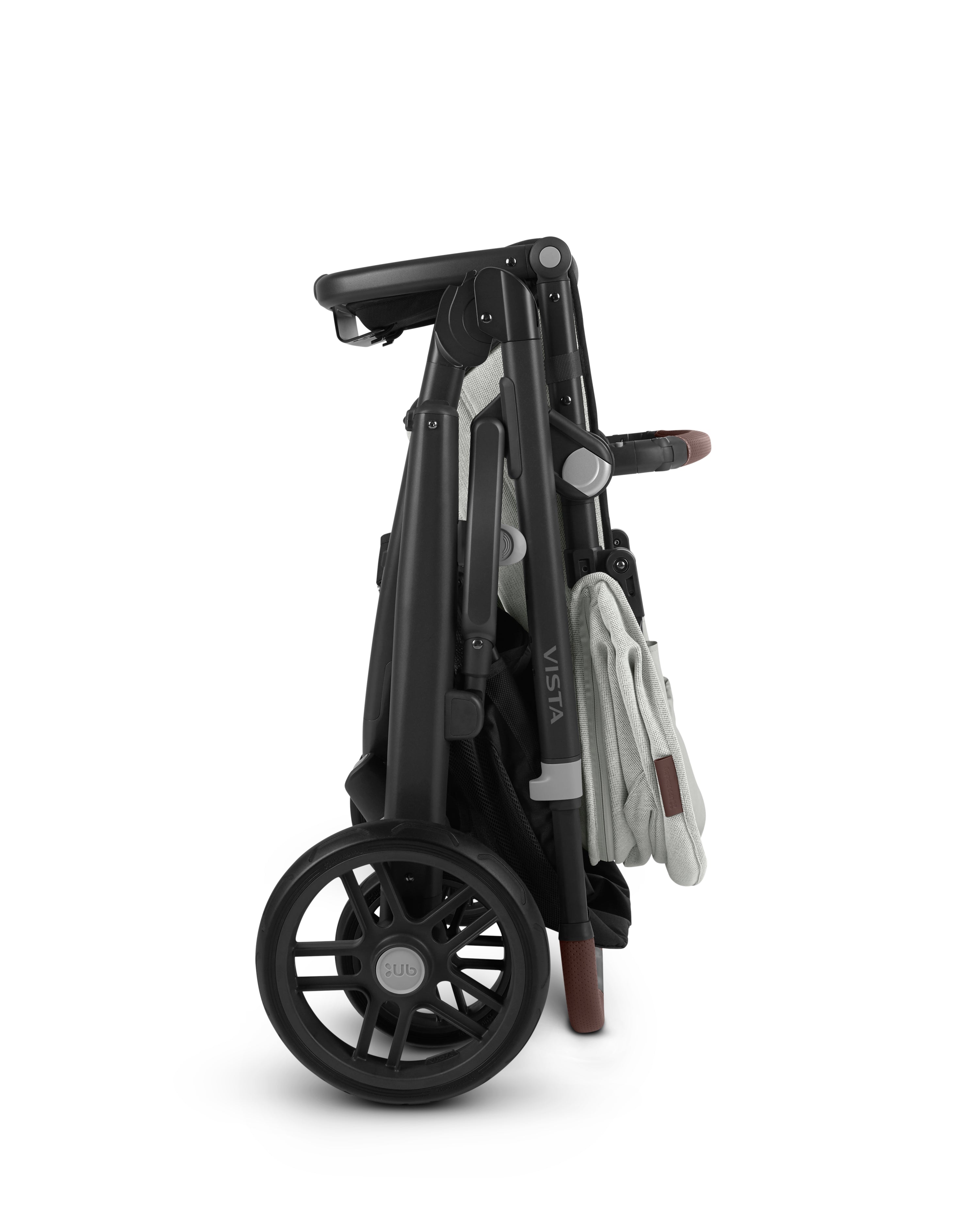 Can you fold uppababy vista with seat online