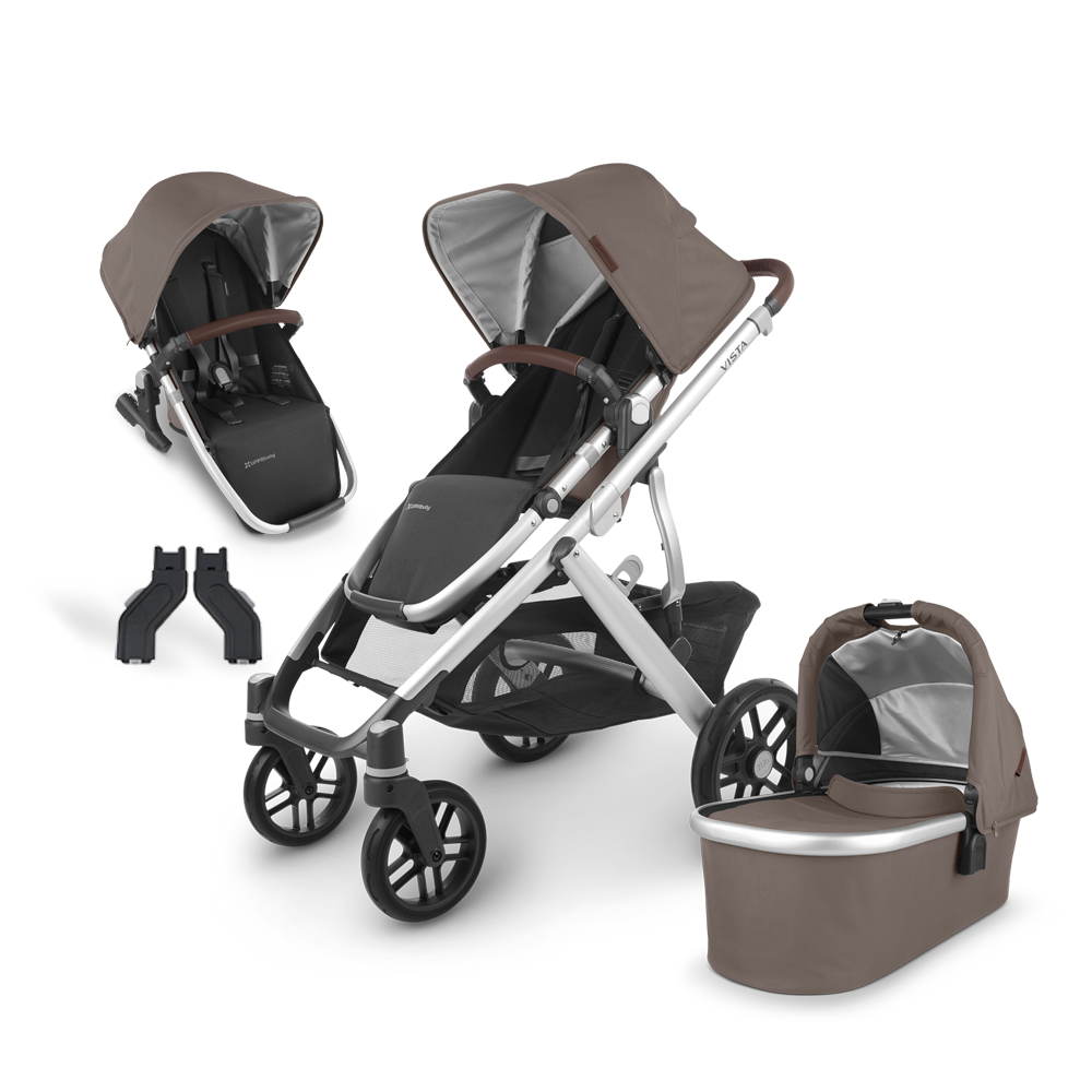 UPPAbaby Vista V2 Full Size Double Stroller Bundle