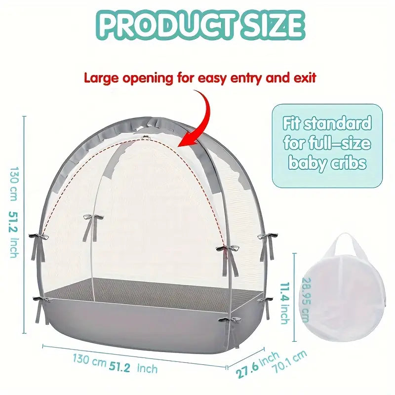 Swabies Full Size Mesh Crib Tent