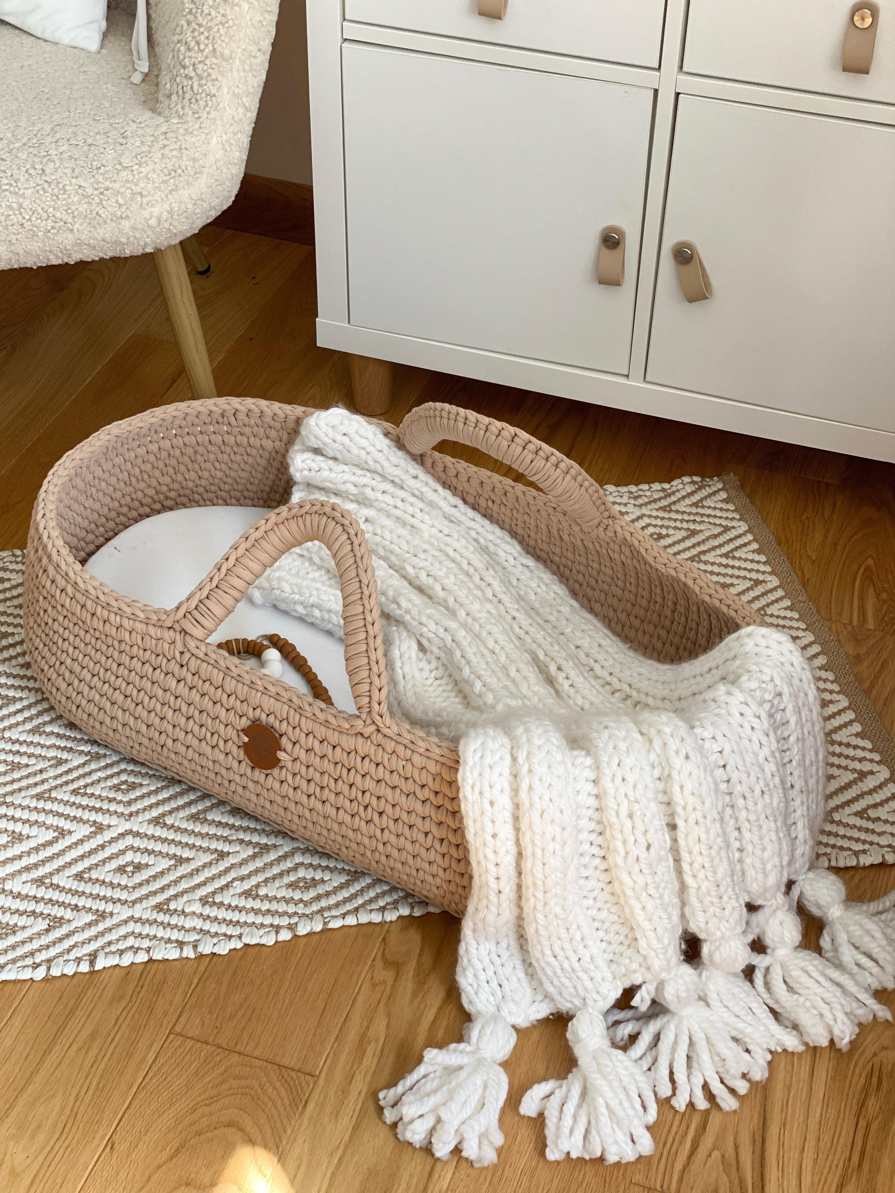 Anzy Home Boho Knitted Baby Blanket