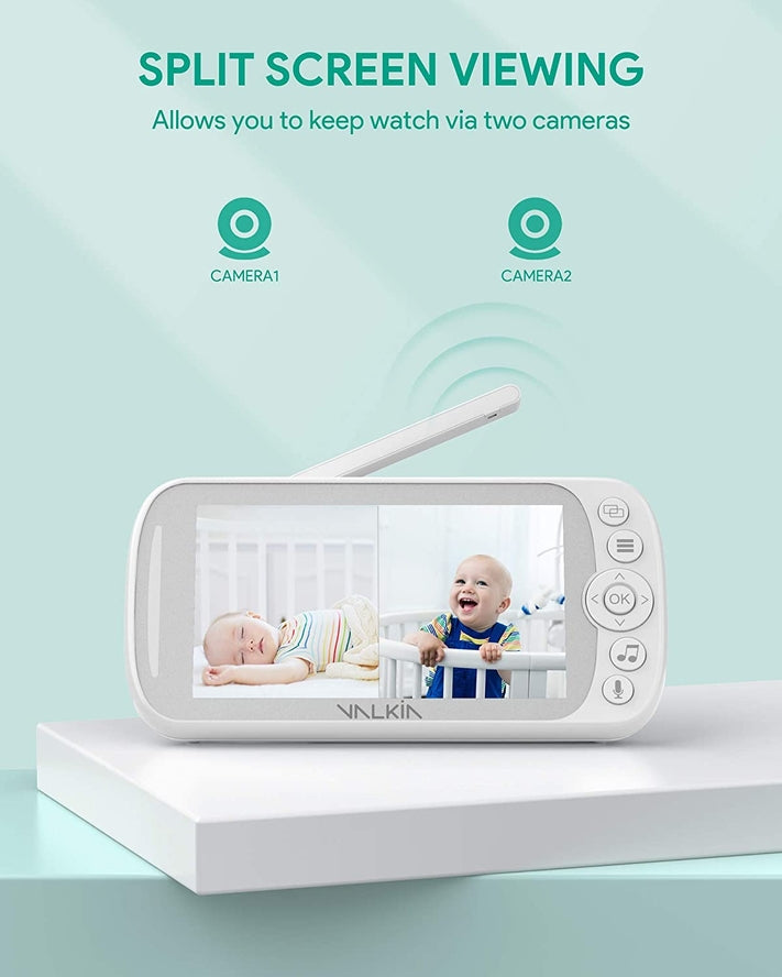 Valkia Baby Monitor With Camera And Audio