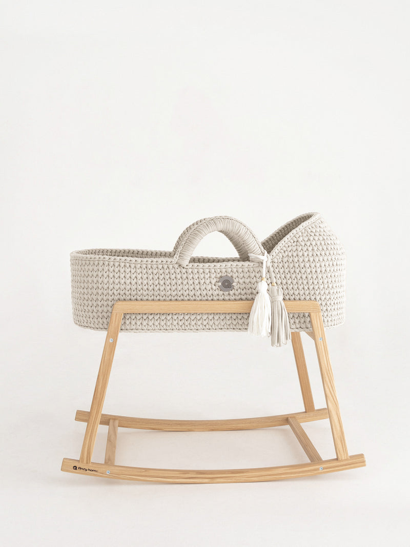 Anzy Home XL Moses Basket With Round Hood