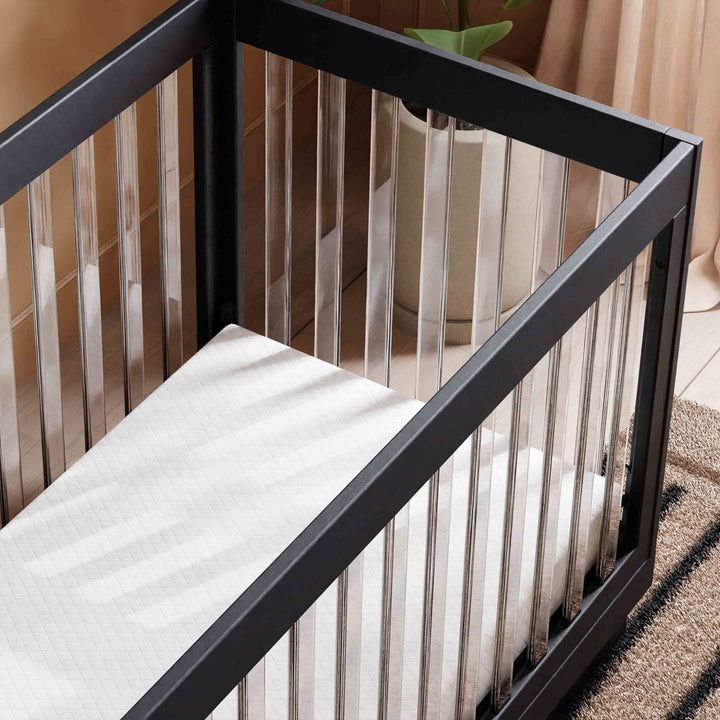 Babyletto Harlow Acrylic 3-in-1 Convertible Crib with Toddler Bed Conversion Kit