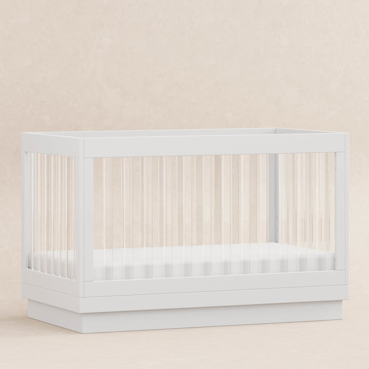 Babyletto Harlow Acrylic 3-in-1 Convertible Crib with Toddler Bed Conversion Kit