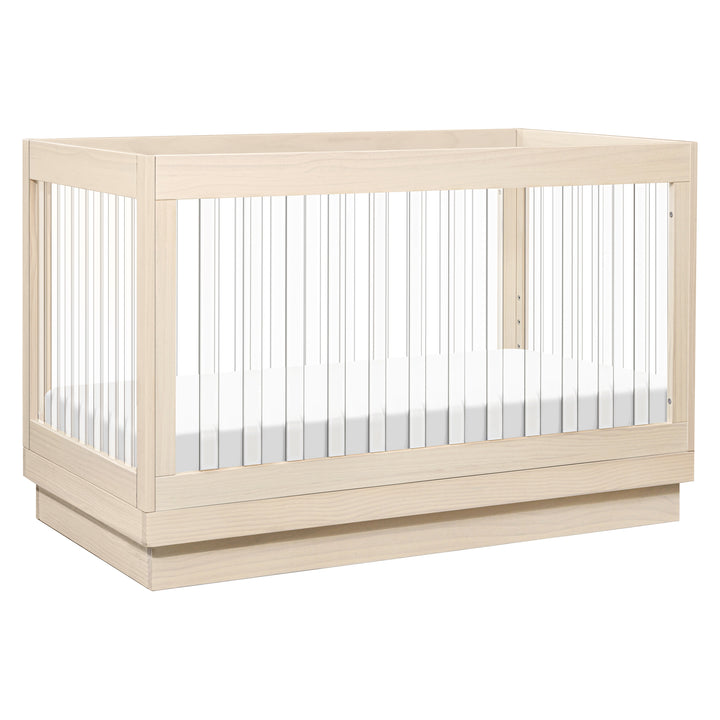 Babyletto Harlow Acrylic 3-in-1 Convertible Crib with Toddler Bed Conversion Kit