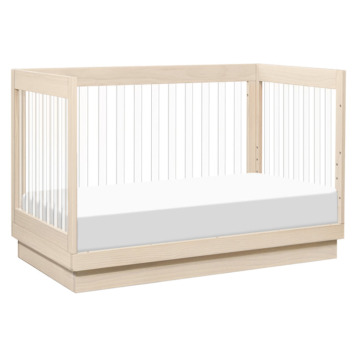 Babyletto Harlow Acrylic 3-in-1 Convertible Crib with Toddler Bed Conversion Kit