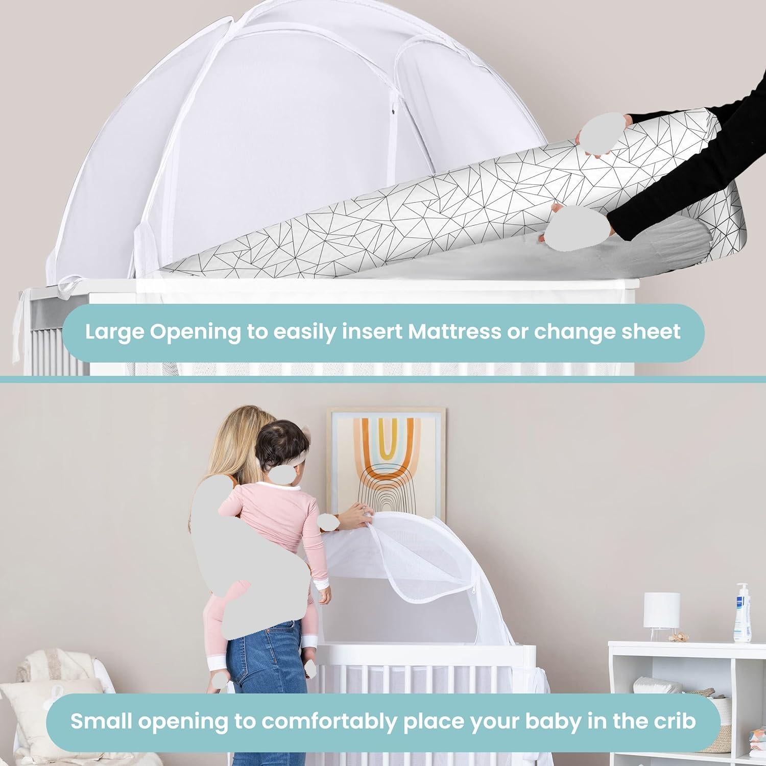 Pro Baby Safety Premium Mesh Crib Tent