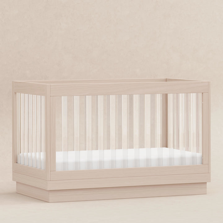 Babyletto Harlow Acrylic 3-in-1 Convertible Crib with Toddler Bed Conversion Kit