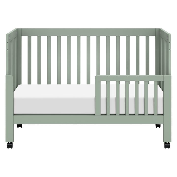 Babyletto Maki Full Size Portable Folding Crib With Toddler Bed Conversion Kit