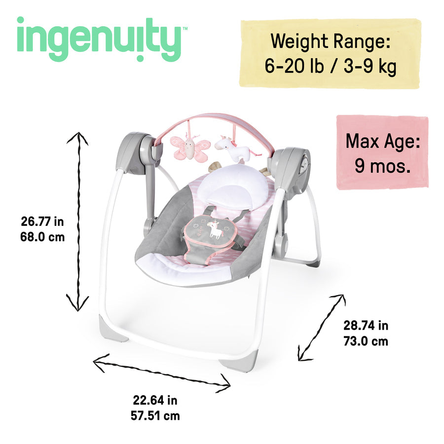 Ingenuity Comfort 2 Go Portable Swing