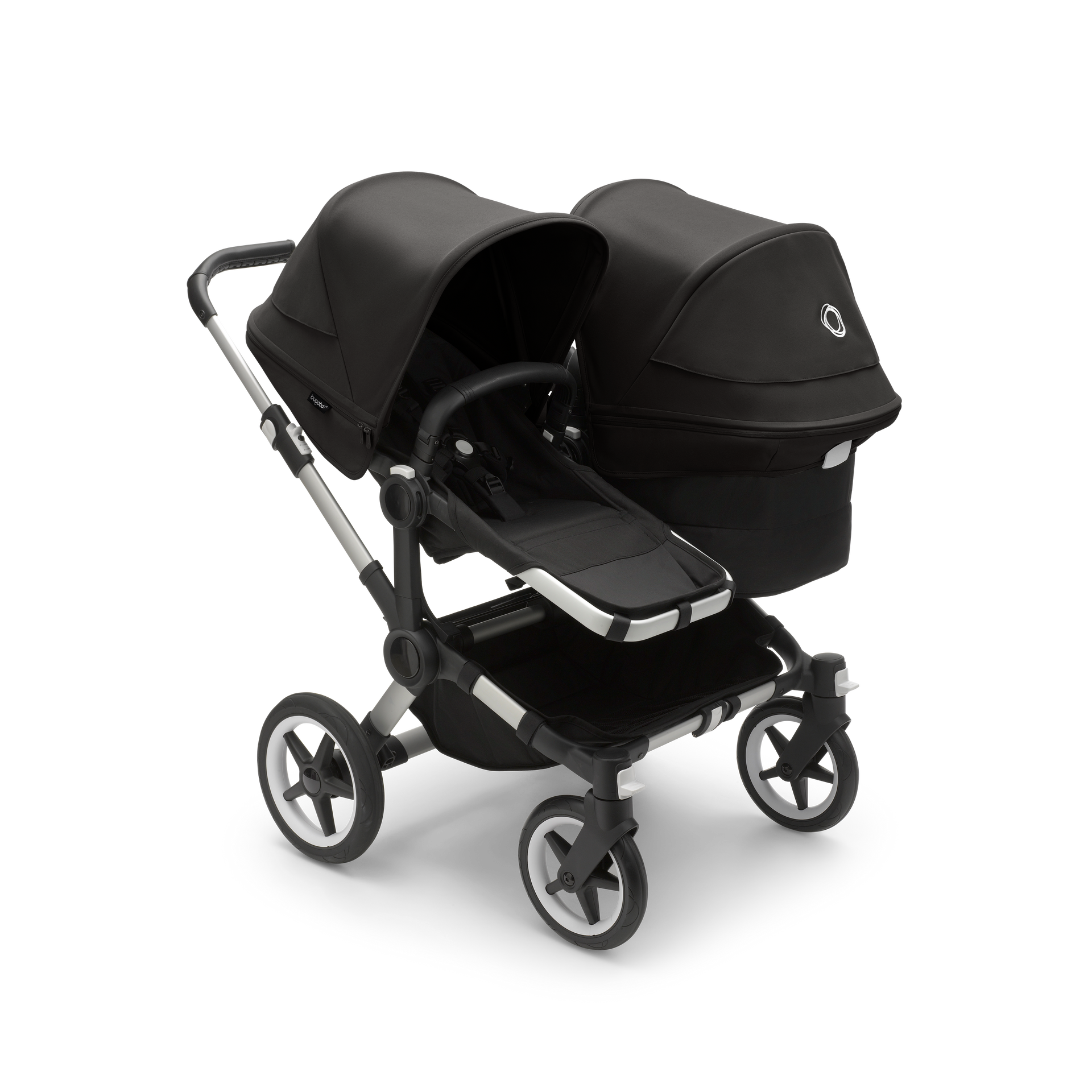 Bugaboo Donkey 5 Duo Double Stroller Complete Set 2 Seats and 1 Bas