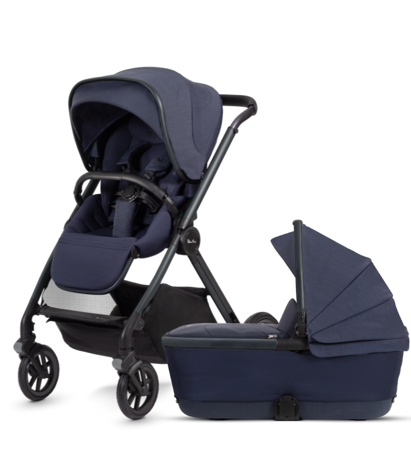 Silver Cross Reef Full-Size Stroller + Bassinet Bundle