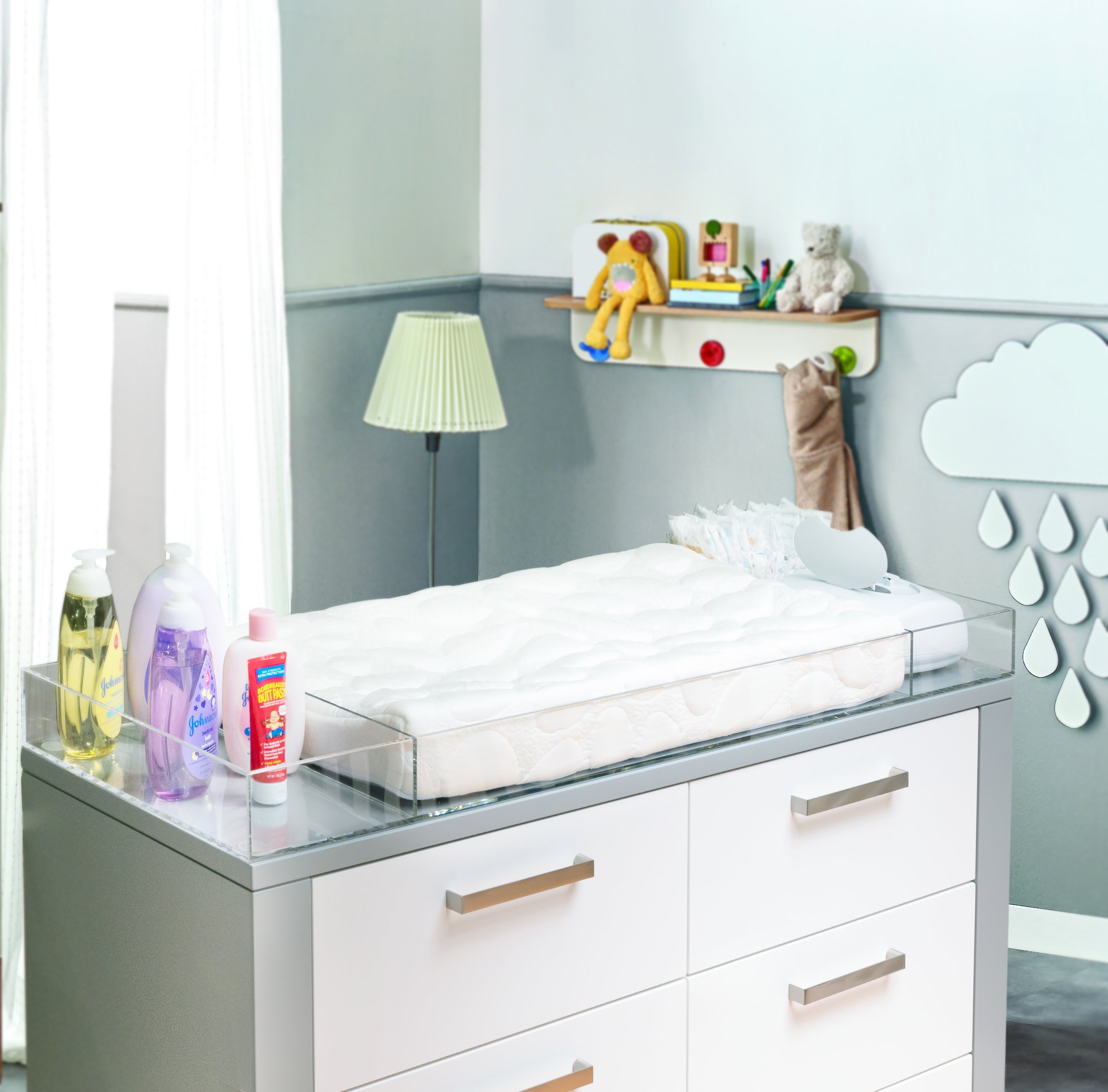 Lucite changing table best sale