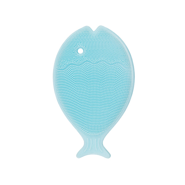 Innobaby Bathin' Smart Silicone Mini Fish Scrub with Suction Cup for cradle  cap