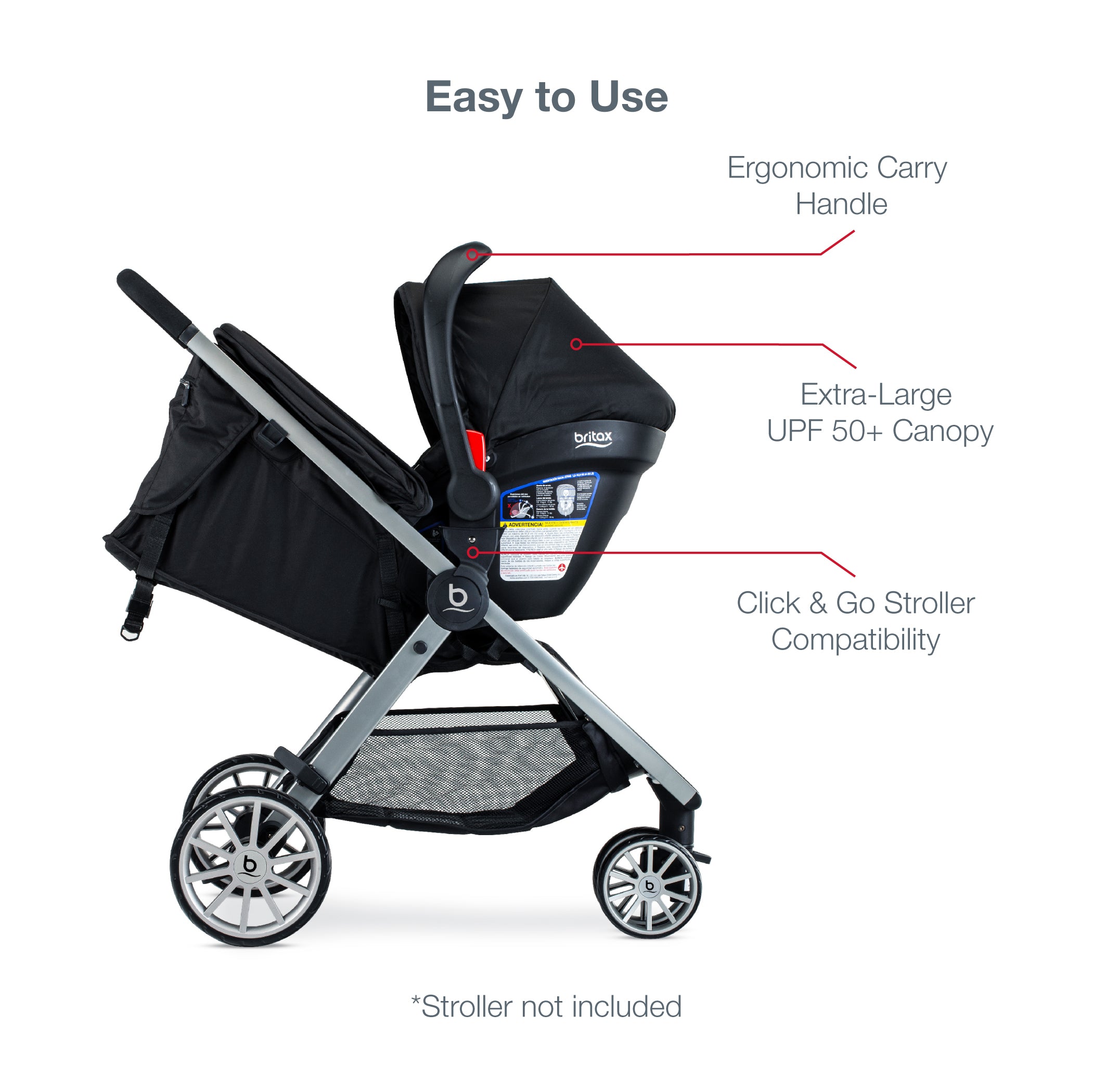 Britax b safe car seat stroller online