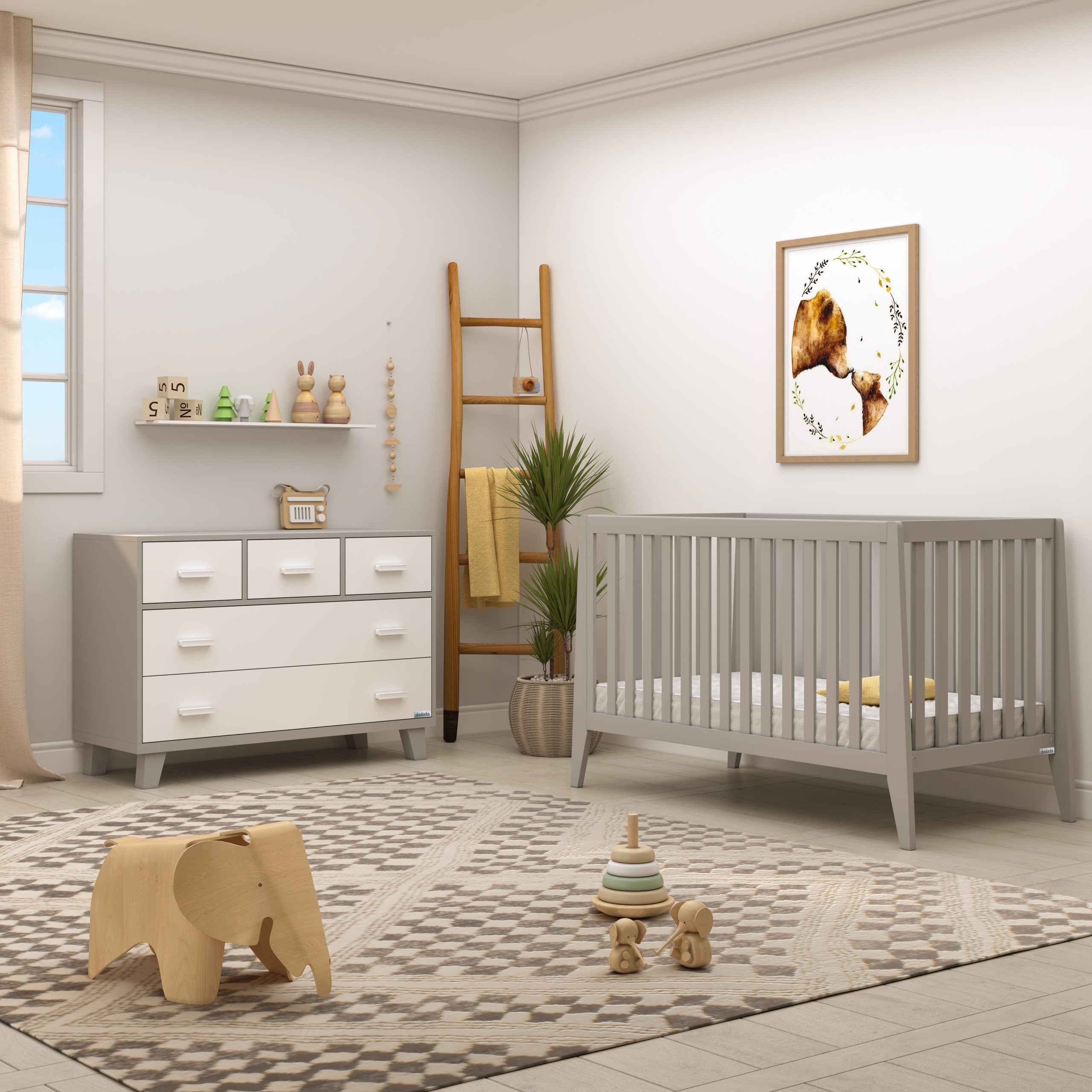 dadada Boston 3-in-1 Convertible Crib