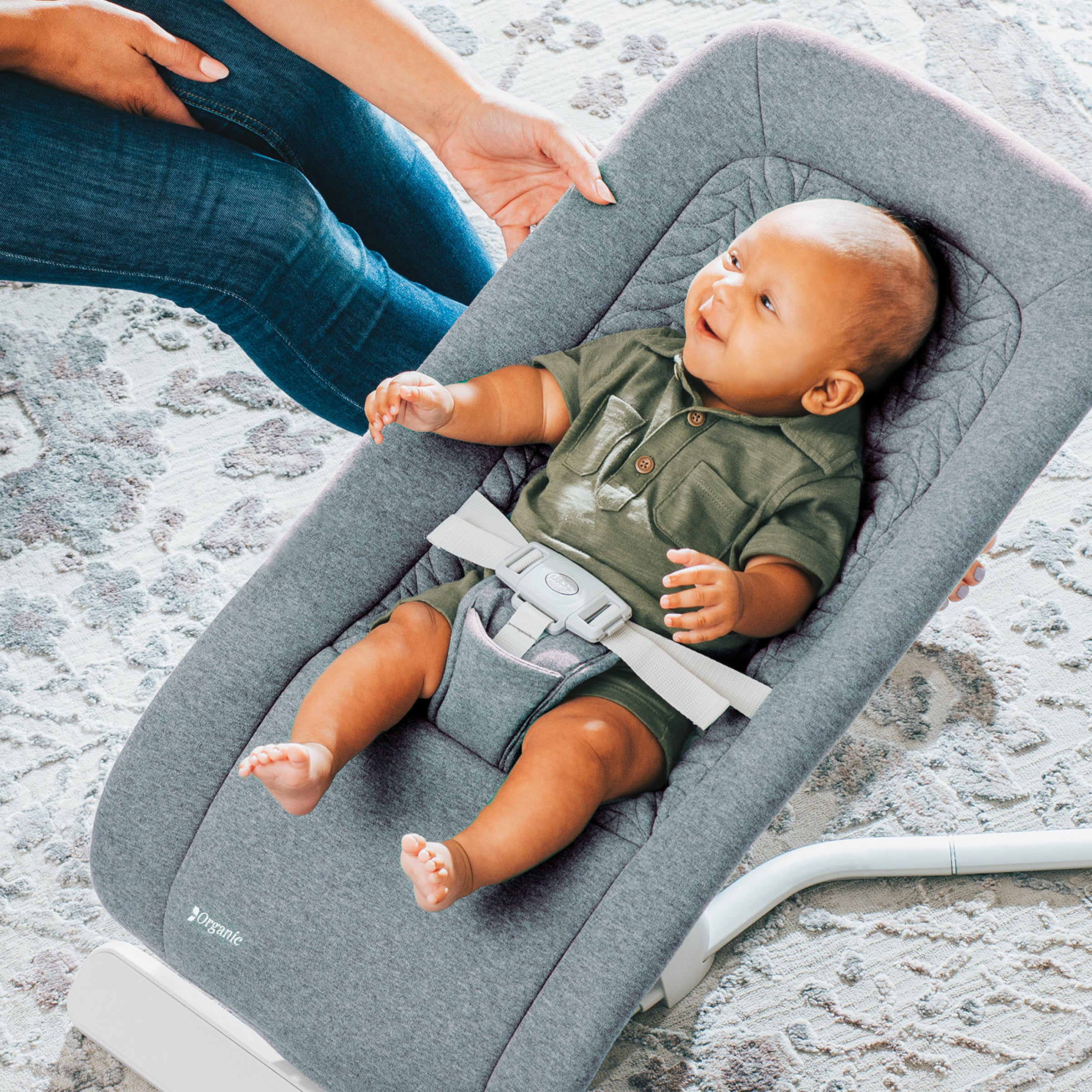 Chicco E Motion Auto Glider Bouncer Grey