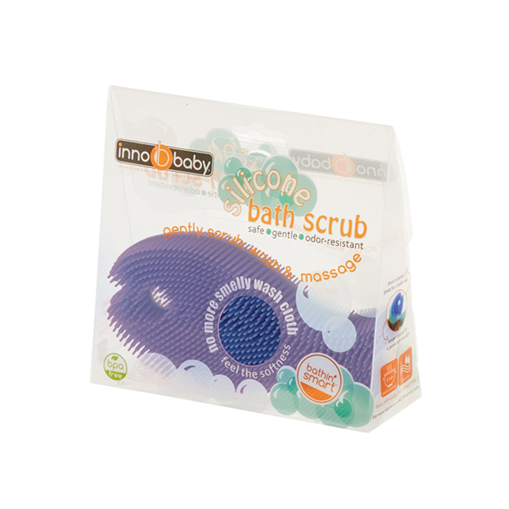 Innobaby Bathin' SMART Silicone Fish Antimicrobial Bath Scrub For Babies And Toddlers