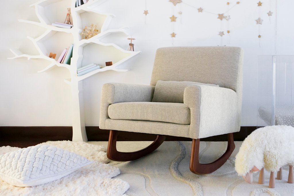 Nursery Works Sleepytime Rocker With Walnut Legs