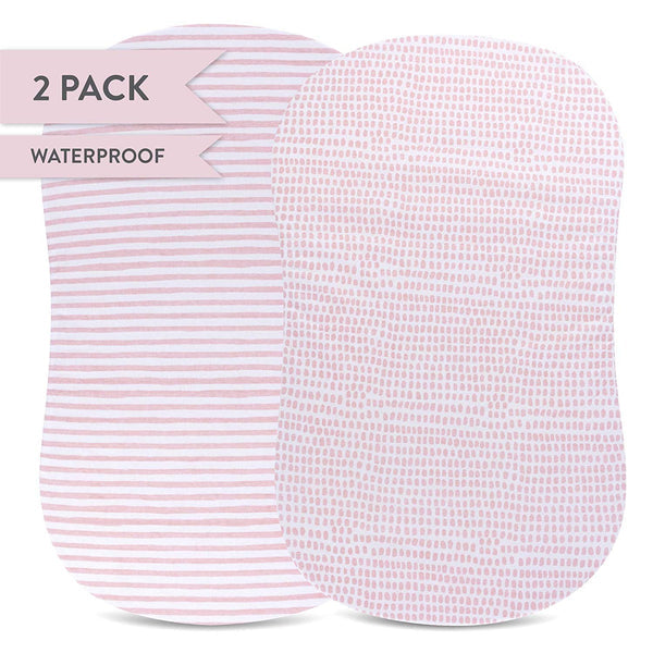 Ely's & Co. Waterproof Bassinet Sheet - 2 Pack